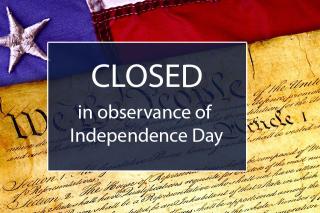 Closed for Independence Day