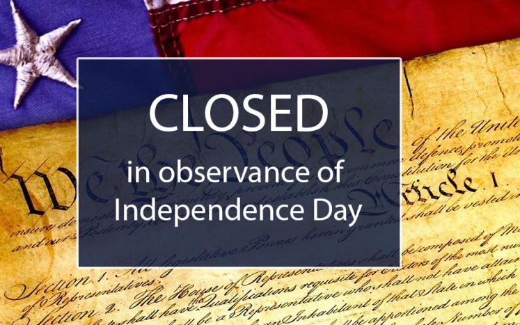 Closed for Independence Day
